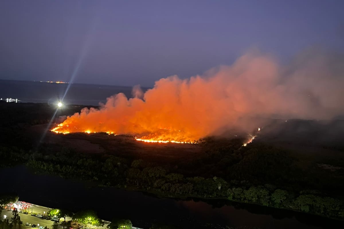 Nuevo foco de incendio en la Reserva Ecológica de Costanera Sur
