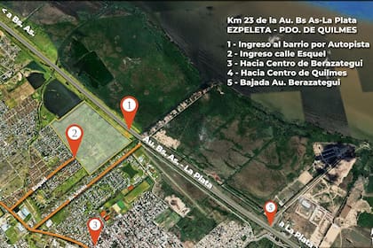Nuevo Quilmes 2 se encuentra en el corredor de la Autopista Buenos Aires - La Plata.