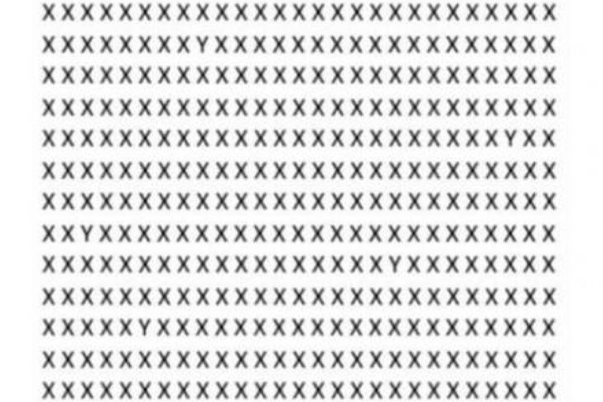 Nuevo reto visual: encontrar las cinco Y entre todas las X en solo 10 segundos (Foto: Small Joys)