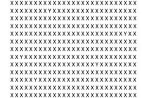 Nuevo reto visual: encontrar las cinco Y entre todas las X en solo 10 segundos (Foto: Small Joys)