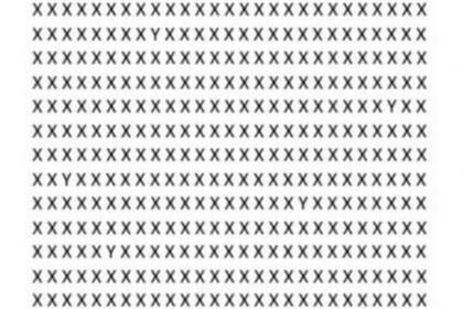 Nuevo reto visual: encontrar las cinco Y entre todas las X en solo 10 segundos (Foto: Small Joys)