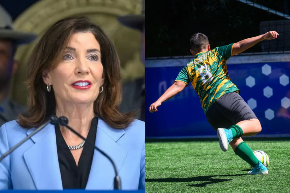 NY Kicks, el programa que lanzó Kathy Hochul en Nueva York para fomentar el fútbol en las comunidades