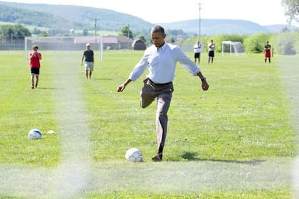 Obama demuestra que también tiene ''pegada''