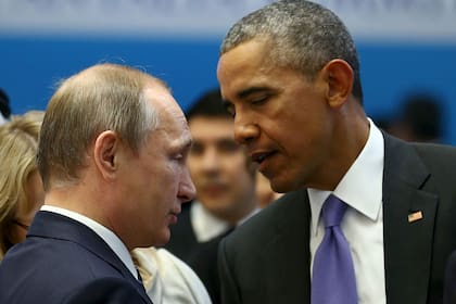 Obama junto a Putin en la cumbre de cuando el demócrata era presidente de los Estados Unidos.