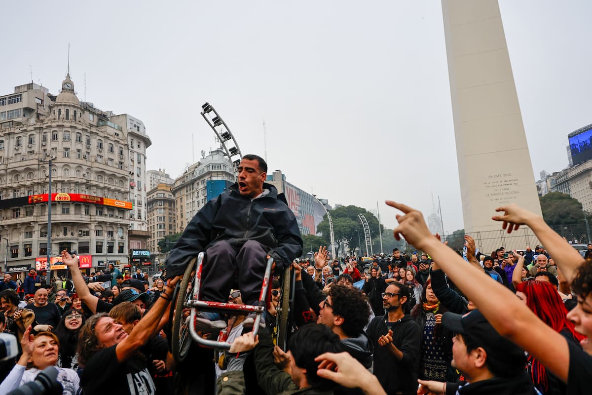 Obelisco, la segunda parada porteña de la despedida del Indio Solari
