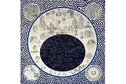 Obra de Adriana Bustos exhibida el año pasado en la Bienal de Sharjah