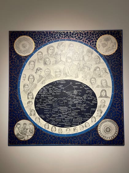 Obra de Adriana Bustos inspirada en las mujeres