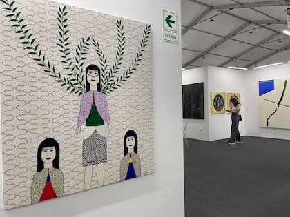 Obra de Chonon Bensho en el stand de 80m2 Livia Benavides