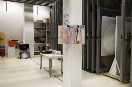Obra de Juan Tessi en la trastienda del Malba