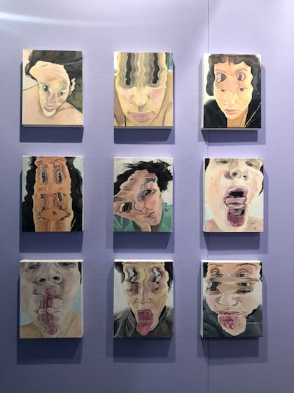 Obra de Laura Ojeda Bär, otra de las artistas premiadas, exhibida en Moria