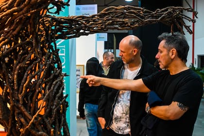 Obra de Marcelo Meza, exhibida en la Feria de Arte de Paraná, Entre Ríos