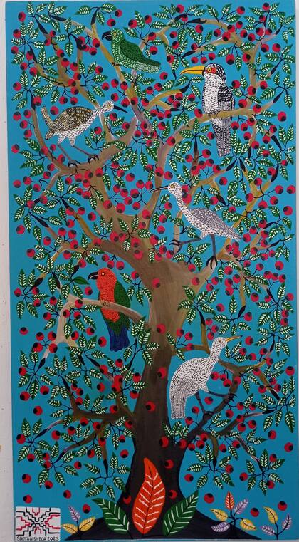 Obra de Roldán Pinedo (Shoyan Sheca), uno de los artistas que participará de la sección Amazonía