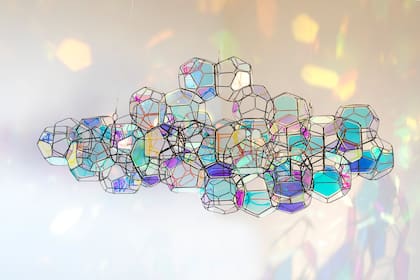 Obra de Saraceno exhibida por Ruth Benzacar en 2024