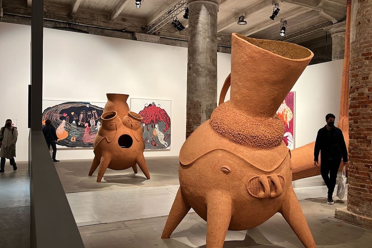 Obra del tucumano Gabriel Chaile en la muestra principal de la Bienal de Venecia