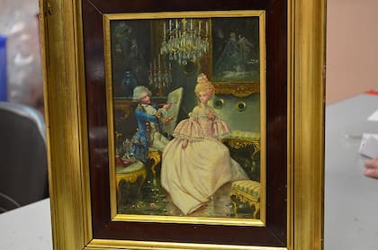 Obra original de Miguel Montaner, bautizada "Joven Pintor".