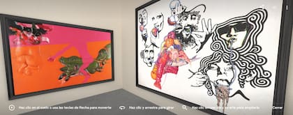 Obras de Juan Carlos Distéfano y Jorge de la Vega, en una de las muestras virtuales del Malba