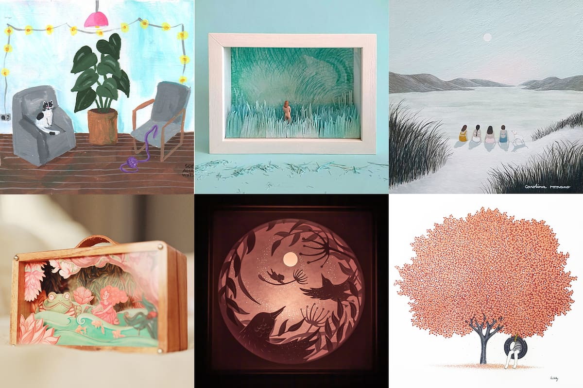 Obras de pequeño formato, cajitas de música y cuadros con luz para colgar: tres alternativas a los regalos tradicionales