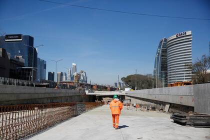 Obras en el Paseo del Bajo