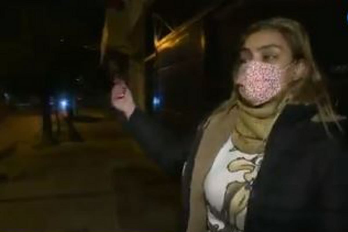 Ocurrió en el barrio Atalaya, mientras Telefe Notcias cubría la protesta