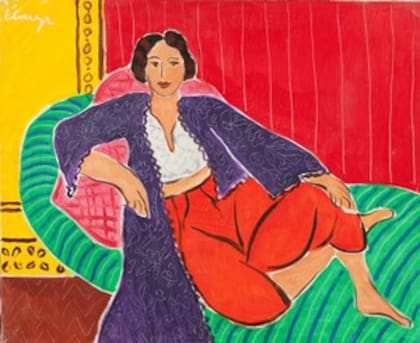 Odalisca de Elmyr de Hory pintada con el estilo de Henri Matisse