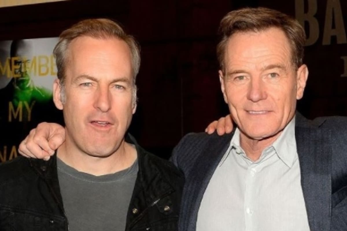 Odenkirk junto a Bryan Cranston en la premiere de una de las últimas temporadas de Breaking Bad