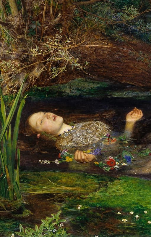 Ofelia, de John Everett Millais, c. 1851