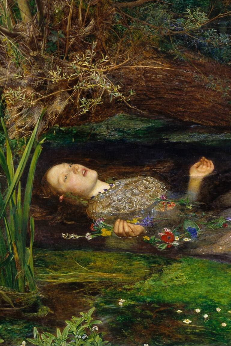 Ofelia, de John Everett Millais, c. 1851