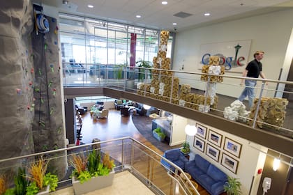 offices in Kirkland, Wash., March 12, 2013. Google said Tuesday that it was doubling its office space near Seattle and supercharging the hiring of engineers and others who work on cloud technology in an effort to take on Amazon's Web Services and Microsoft's Azure in the cloud computing market. (Stuart Isett/The New York Times