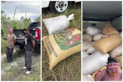 Oficiales de Orlando, Florida, detienen a un grupo de inmigrantes tras la recolección de comida ilegal