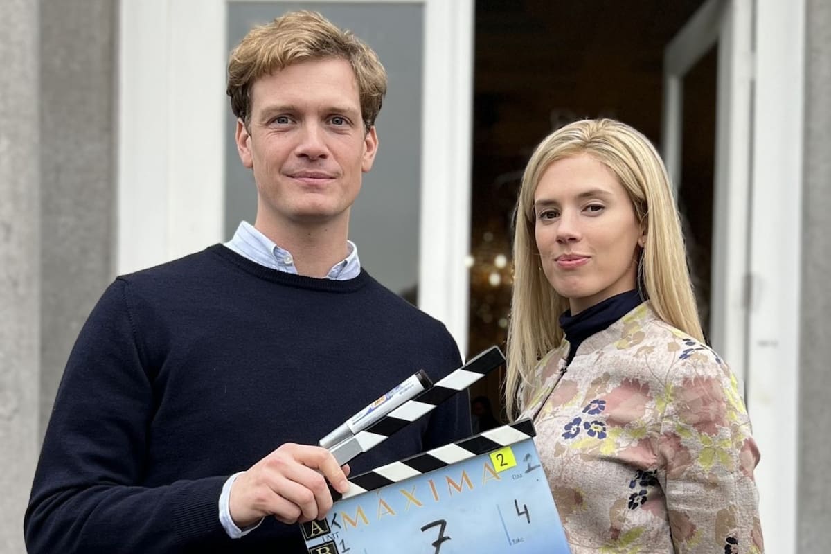 Oficialmente, comenzaron las grabaciones de la segunda temporada de Máxima, la biopic sobre Máxima Zorreguieta protagonizada por Delfina Chaves (Foto: Instagram @videolandonline)