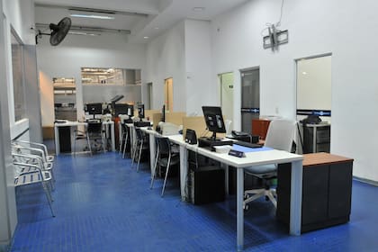 Oficina de atención al socio de Racing Club.