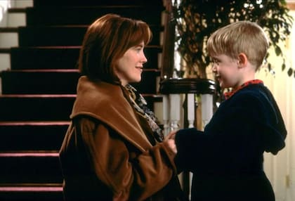 O'Hara y Culkin en una escena de "Mi pobre angelito". (Crédito: AJ Pics/20th Century Fox/Alamy Stock Photo)