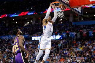 3x20. La estadística imposible de Russell Westbrook en la NBA