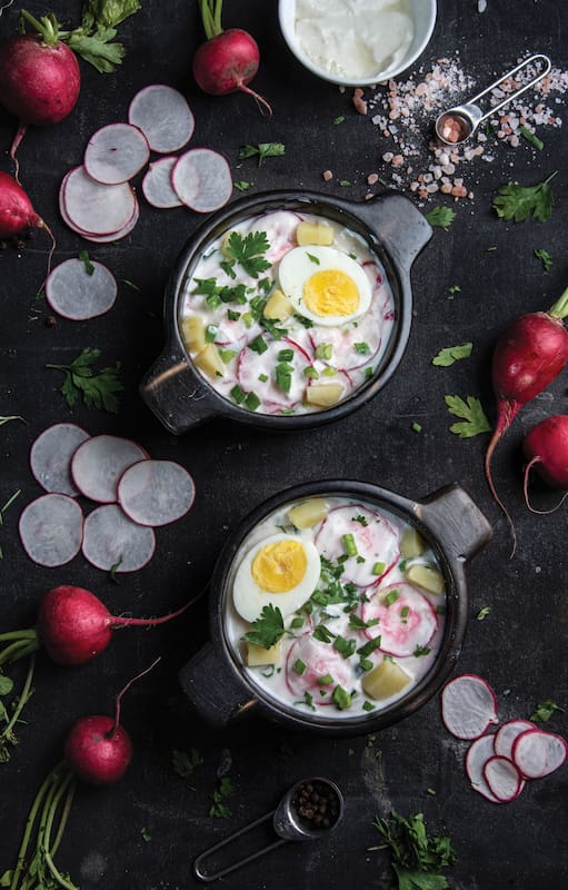Okroshka, un plato tradicional del verano ruso.