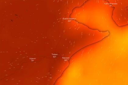 Ola de calor en el sur: la térmica en Trelew llegó a los 42° y hay alerta por posibles incendios