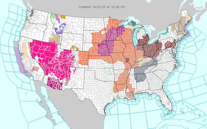 Ola de calor histórica: Chicago y St. Louis con mínimas nocturnas de 27°C que podrían romper récords