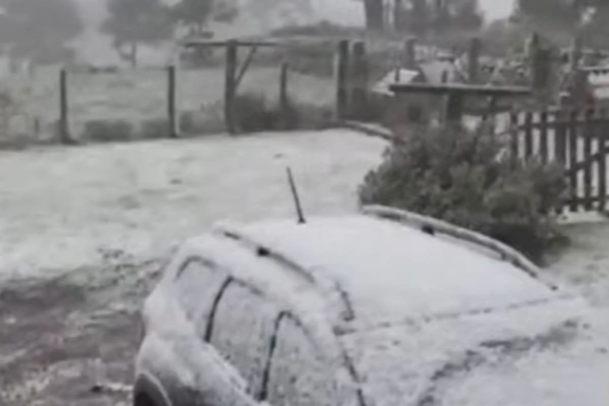 Ola polar y caída de nieve en Brasil