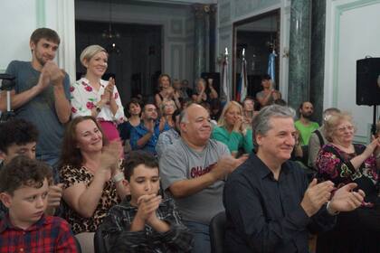 Olga, en un concierto en la Casa de Rusia