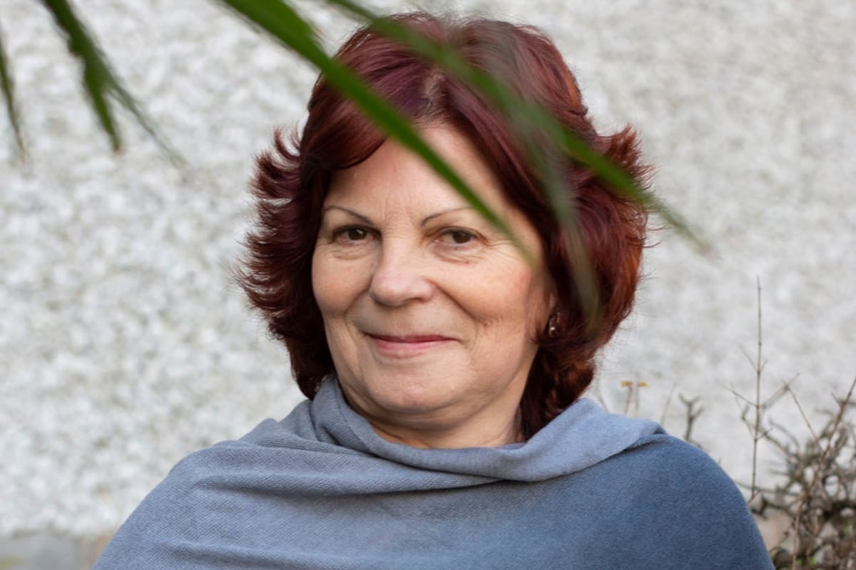 Olga Garaventa, en su casa de Banfield