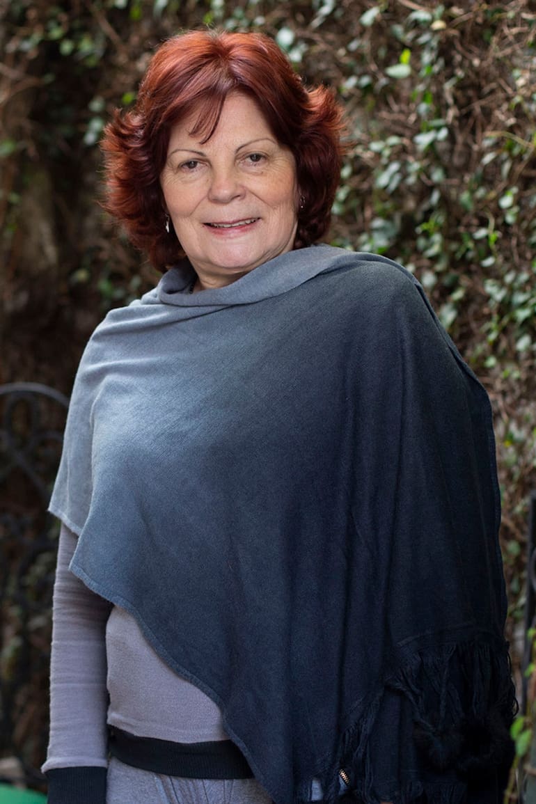 Olga Garaventa, en su casa de Banfield