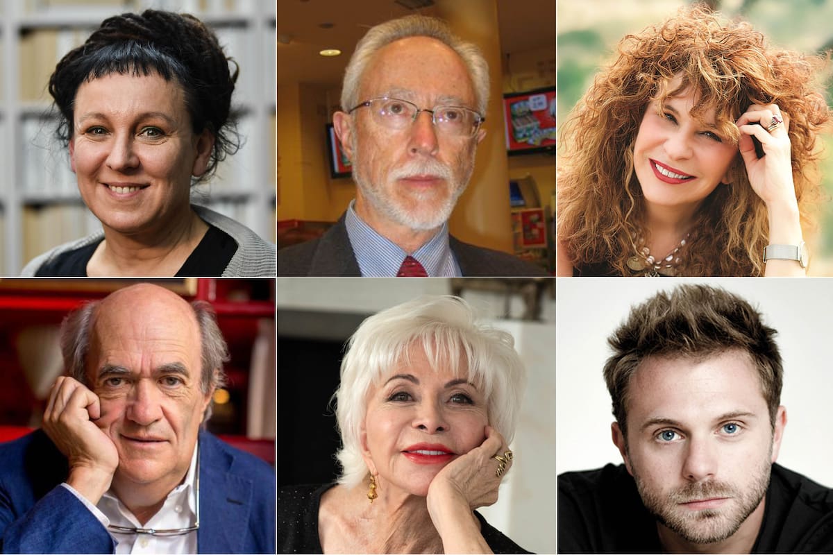 Olga Tokarczuk, JM Coetzee, Isabel Allende, Colm Tóibín, Gioconda Beli y Paolo Giordano