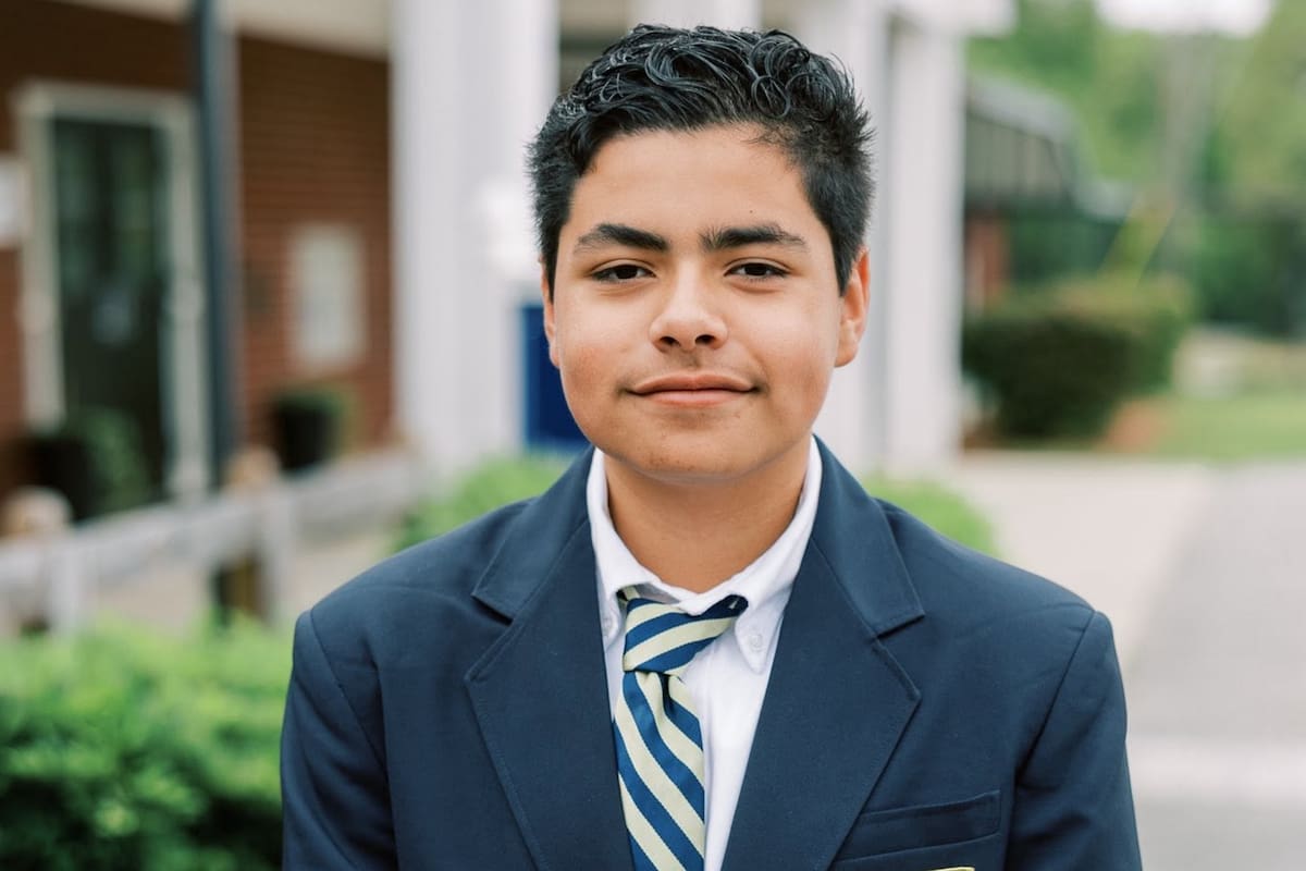 Oliver Matos Reyes cursa séptimo grado en Mobile Christian School, en Alabama