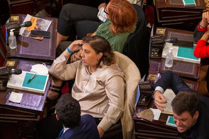 Oliveto y López durante la apertura de sesiones ordinarias