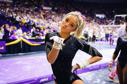 Olivia Dunne, gimnasta estadounidense, tiene 8 millones de seguidores en Instagram y TikTok