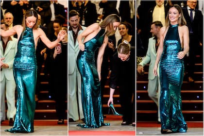 Olivia Wilde protagonizó un acalorado momento en su paso por la alfombra roja del Festival de Cine de San Sebastián