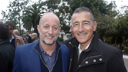 Omar Galdurralde, expresidente de Loterías de Buenos Aires, con Martín Insaurralde