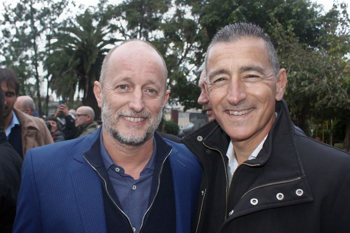 Omar Galdurralde, presidente de Loterías de Buenos Aires, con Martín Insaurralde