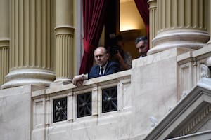 Omar Perotti, gobernador de Santa Fe, a la espera de la votación en la Cámara baja