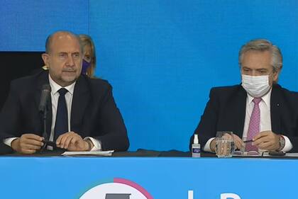 Omar Perotti y Alberto Fernández
