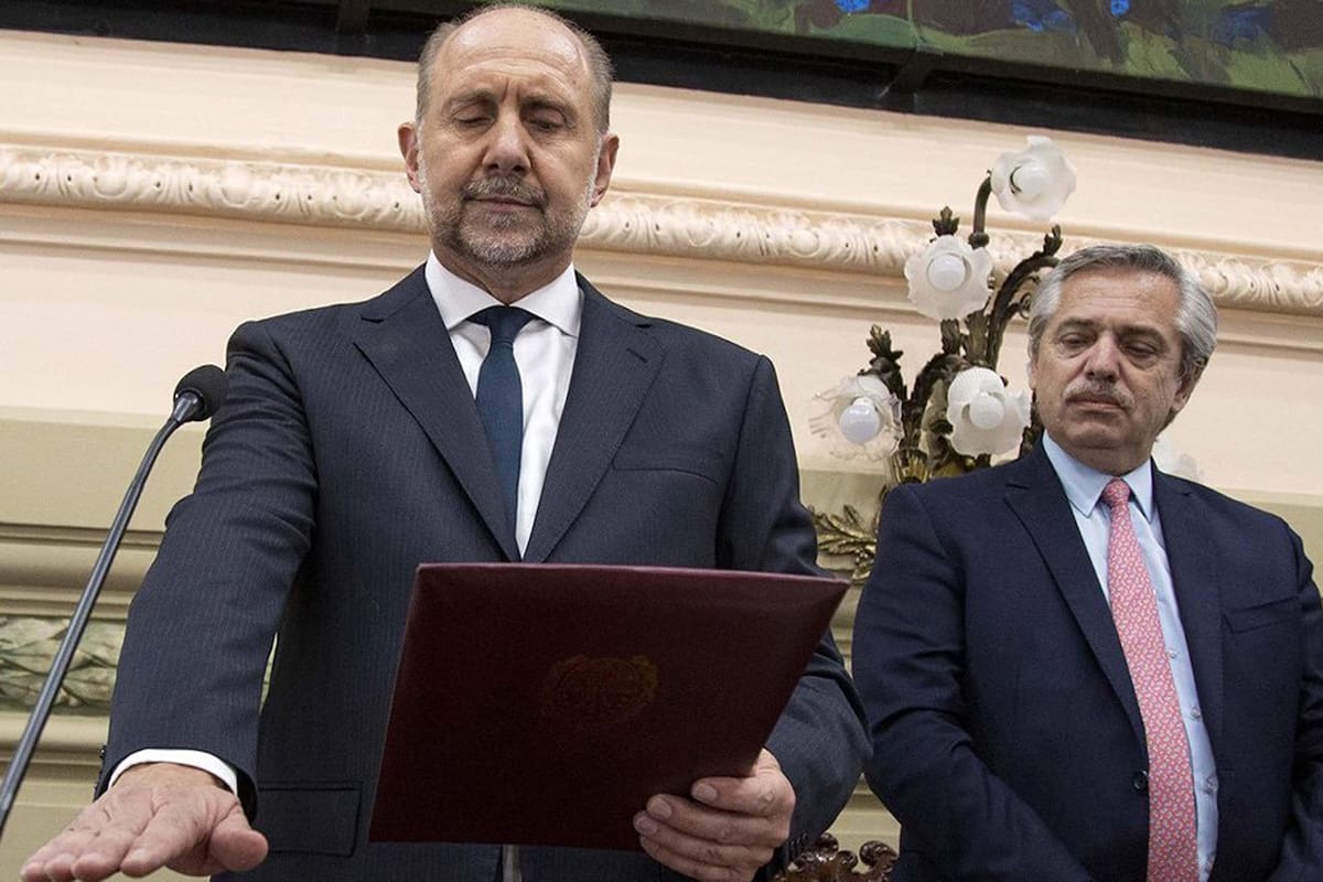 Omar Perotti y Alberto Fernández